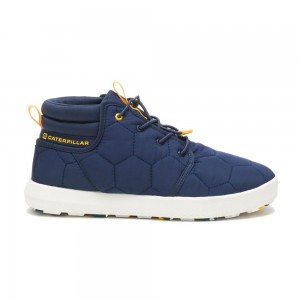 Caterpillar CODE Scout Mid Sneakers Heren Blauw | CAT301-NL