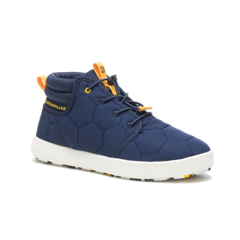 Caterpillar CODE Scout Mid Sneakers Dames Blauw | CAT523-NL