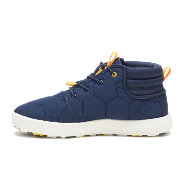 Caterpillar CODE Scout Mid Sneakers Dames Blauw | CAT523-NL