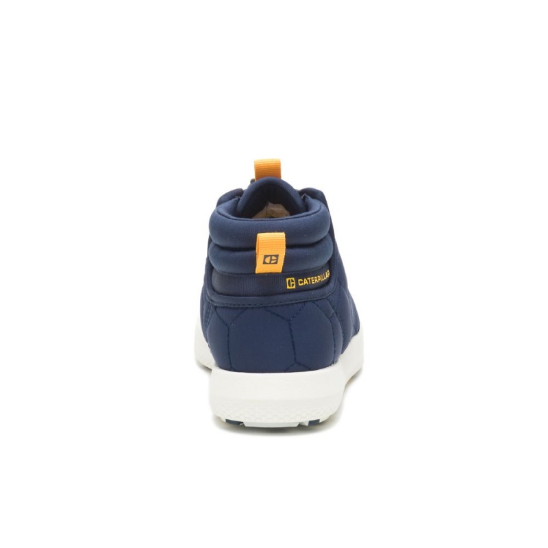 Caterpillar CODE Scout Mid Sneakers Dames Blauw | CAT523-NL