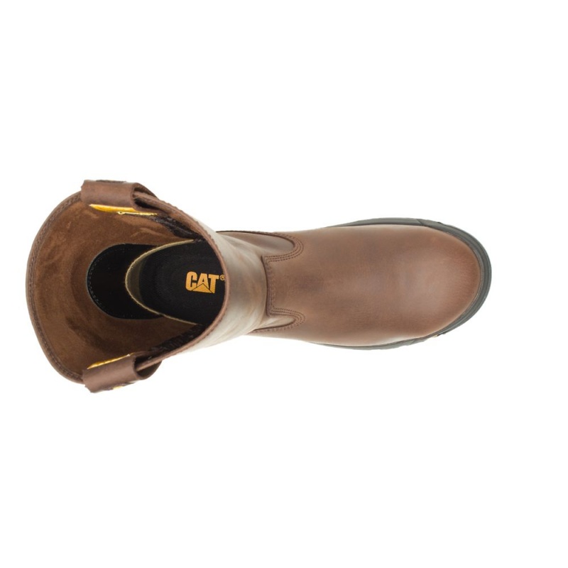 Caterpillar Drawbar Steel Neus Werklaarzen Heren Koffie | CAT183-NL