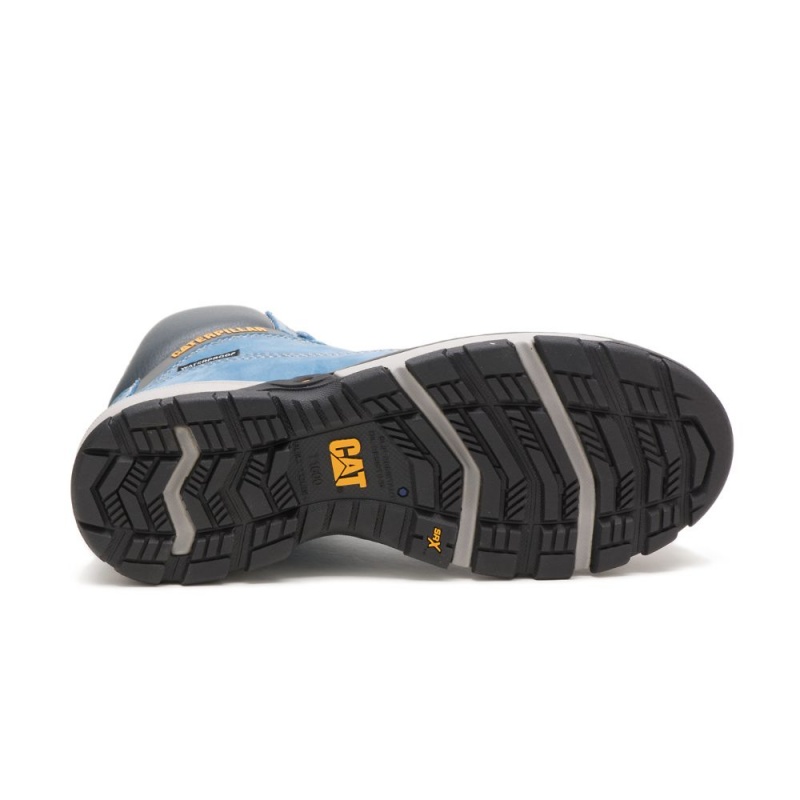 Caterpillar Excavator Superlite Waterdichte Carbon Composite Neus Veiligheidslaarzen Dames Blauw | CAT435-NL