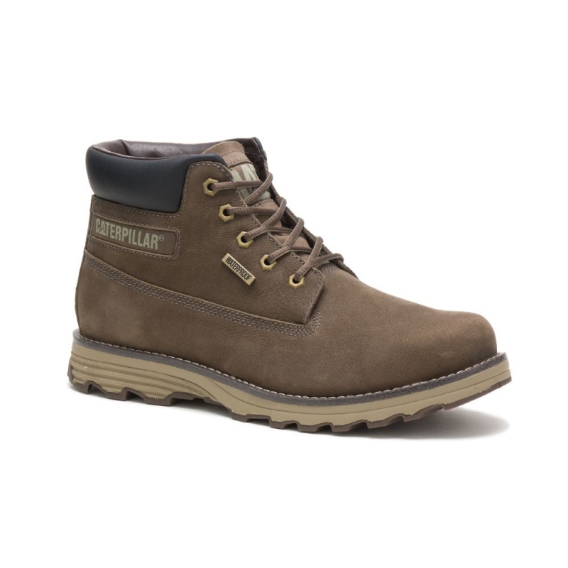 Caterpillar Founder Waterdichte Thinsulate™ Werklaarzen Heren Khaki | CAT180-NL