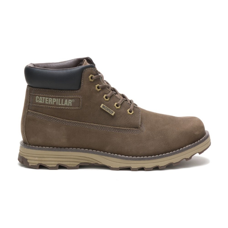 Caterpillar Founder Waterdichte Thinsulate™ Werklaarzen Heren Khaki | CAT180-NL