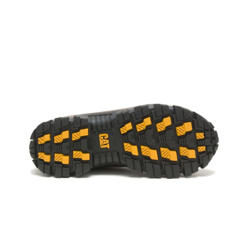 Caterpillar Invader Steel Neus Wandelschoenen Heren Koffie | CAT377-NL