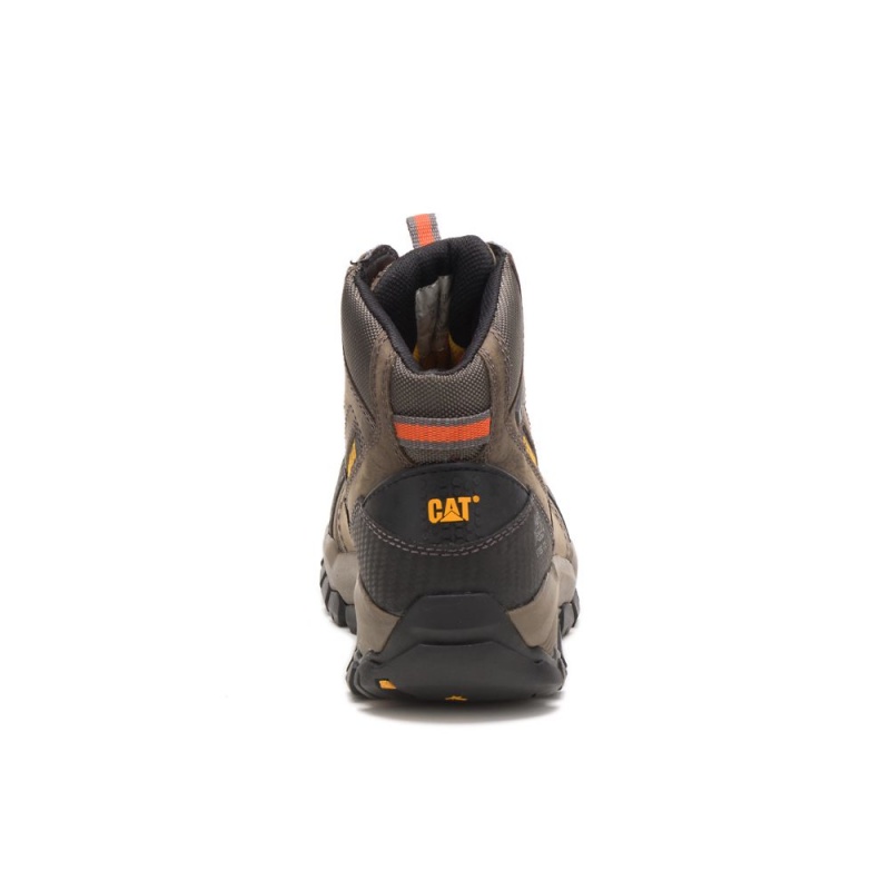 Caterpillar Navigator Mid Waterdichte Steel Neus Hoge Sneakers Heren Koffie | CAT116-NL