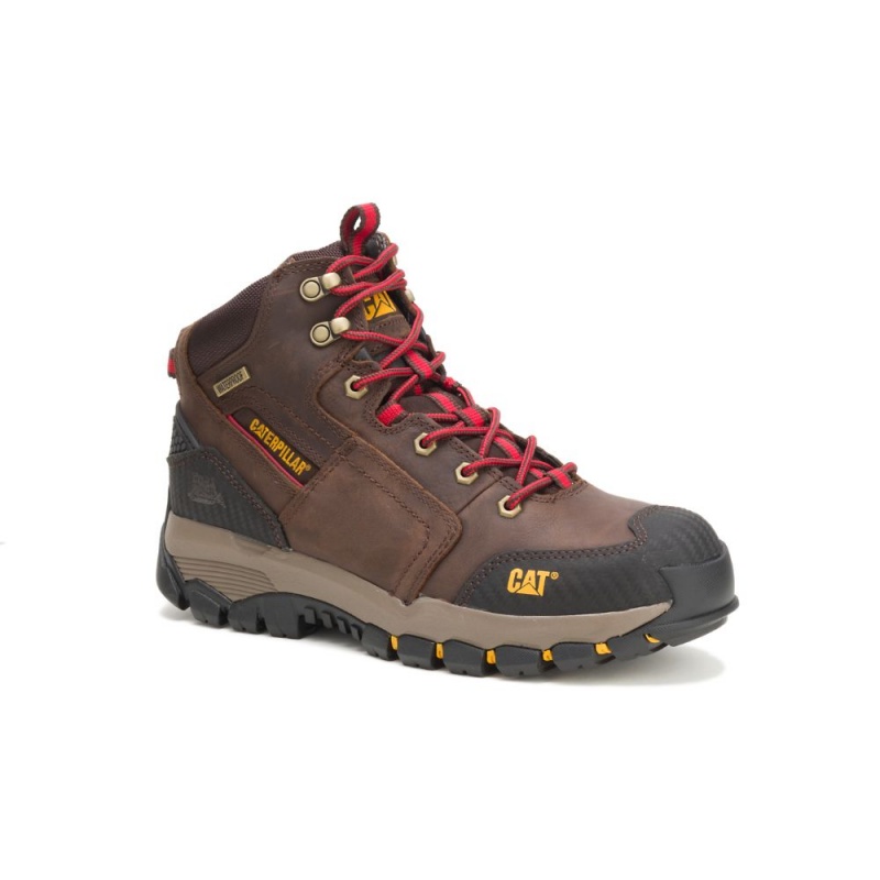 Caterpillar Navigator Waterdichte Hoge Sneakers Heren Bruin | CAT117-NL