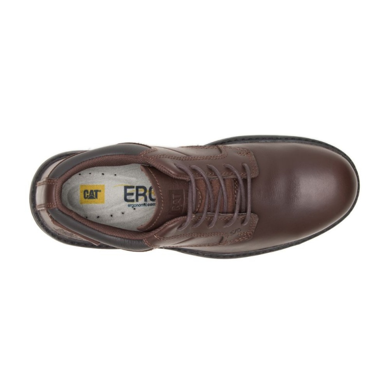 Caterpillar Oversee Steel Neus Wandelschoenen Heren Koffie | CAT356-NL