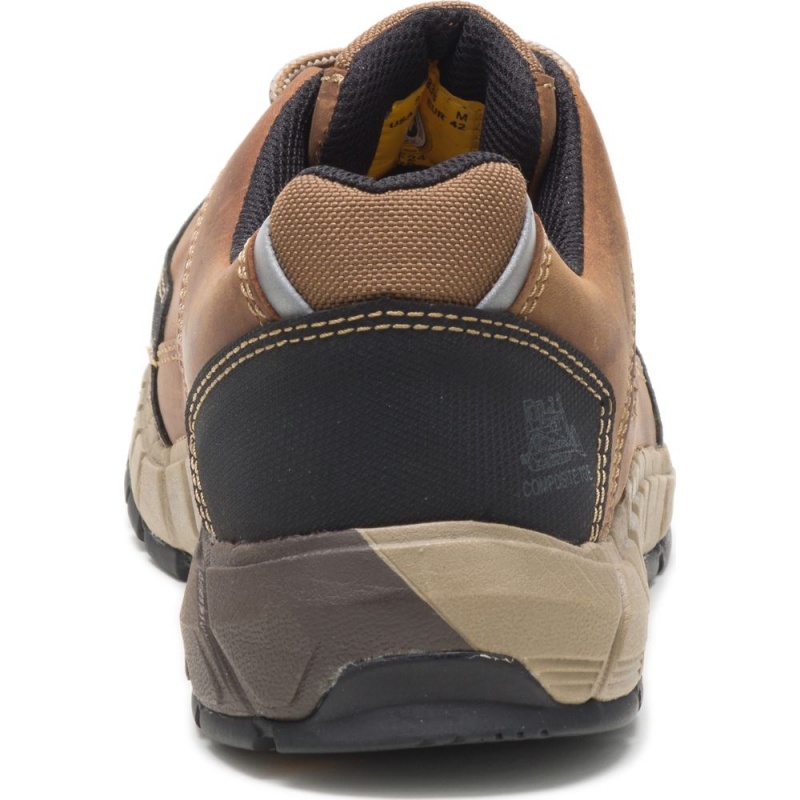 Caterpillar Streamline Leren Composite Neus Wandelschoenen Heren Bruin | CAT365-NL