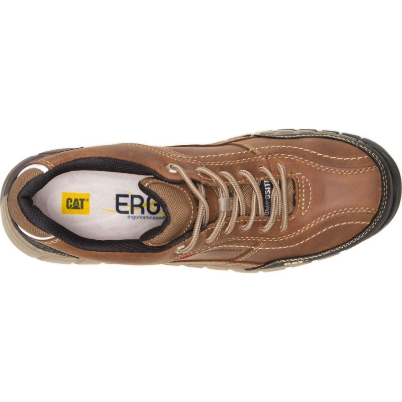 Caterpillar Streamline Leren Composite Neus Wandelschoenen Heren Bruin | CAT365-NL