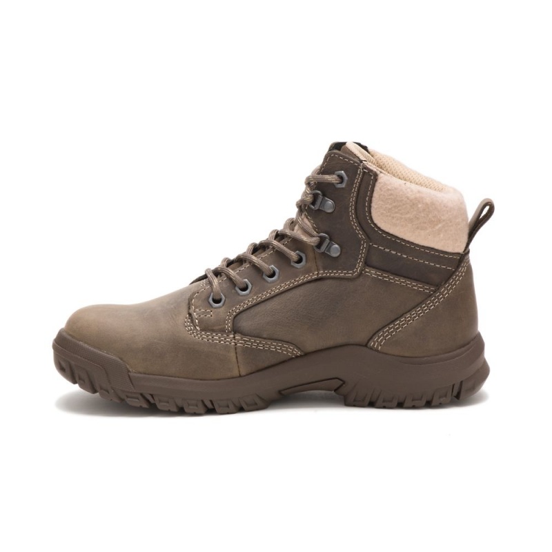 Caterpillar Tess Steel Neus Werklaarzen Dames Khaki | CAT488-NL